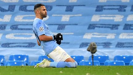 Riyad Mahrez a signé un doublé pour éliminer le PSG en demi-finale retour de la Ligue des champions. (PAUL ELLIS / AFP)