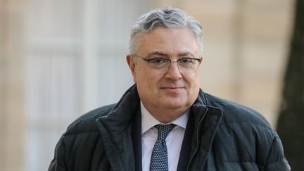 Jacques Creyssel, délégué général de la Fédération du commerce et de la distribution (FCD), à l'Elysée le 12 décembre 2018. (LUDOVIC MARIN / AFP)