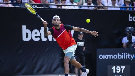 Nick Kyrgios, le 11 juin 2022 à Stuttgart. (TOM WELLER / DPA via AFP)