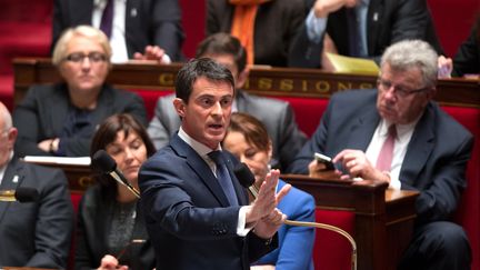 Manuel Valls à l'Assemblée nationale le 25 novembre 2015 (CITIZENSIDE / YANN BOHAC / AFP)