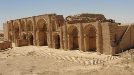 Image d'archives du site antique de Hatra, inscrit au patrimoine de l'Unesco, à 110 km au sud-ouest de Mossoul, en Irak. Ici en juin 2013
 (Landov / MaxPPP)