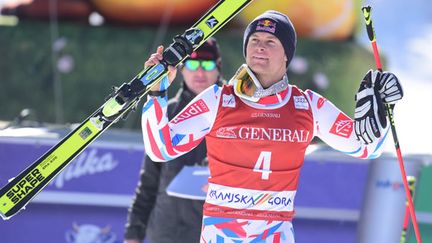 La joie du skieur français Alexis Pinturault