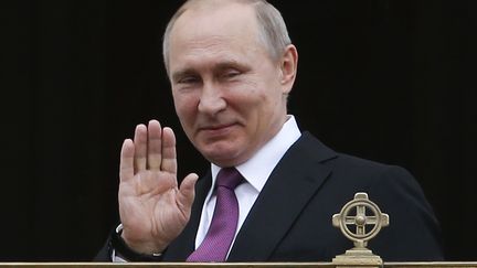 Vladimir Poutine à Moscou, le 25 mai 2017. (SERGEI KARPUKHIN / AFP)