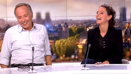 Emma et Fabrice Luchini sur le plateau de France 2 le 27 septembre 2015
 (Culturebox)