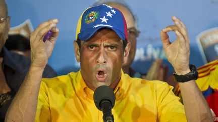 Henrique Capriles, le 15 avril 2013. (RONALDO SCHEMIDT / AFP)