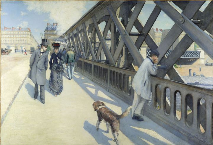 "Le Pont de l'Europe" de Gustave Caillebotte, 1876. Huile sur toile, 125 x 180 cm, Genève, Association des amis du Petit Palais. (REINISCHES BILDARCHIV KOLNO)