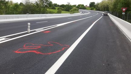 Un homme est mort percuté par plusieurs véhicules à la bretelle d'entrée de l'A64 à Briscous, dans le Pays basque. (RADIO FRANCE - BIXENTE VRIGNON)