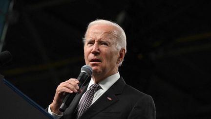 Le président américain Joe Biden à New York le 6 octobre 2022.&nbsp; (MANDEL NGAN / AFP)