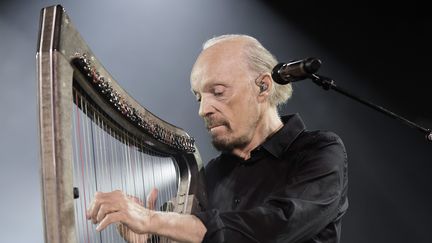 Alan Stivell en concert au Festival interceltique de Lorient (Morbihan) le 11 août 2021 (MATHIEU PATTIER / OUEST-FRANCE / MAXPPP)