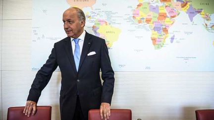 &nbsp; (Laurent Fabius veut privilégier les réfugiés qui ont un lien avec la France © Maxppp)