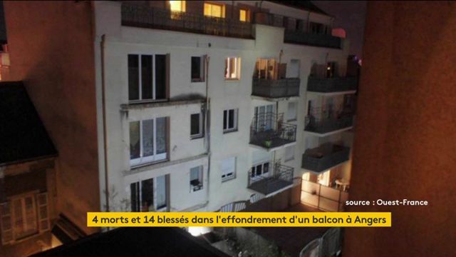 Un balcon s'effondre à Angers pendant une pendaison de crémaillère