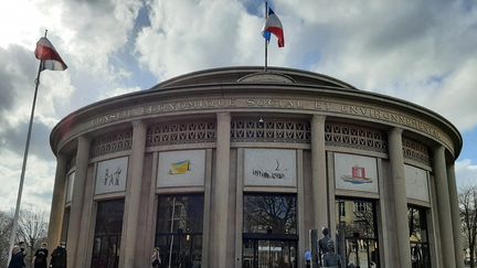 Le palais d'Iéna à Paris, siège du Conseil économique, social et environnemental (CESE), accueille la convention citoyenne pour la fin de vie, samedi 4 février. (SIMON CARDONA / RADIO FRANCE)