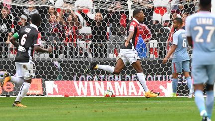 Pléa (Nice) a retrouvé le sens du but face à Monaco (YANN COATSALIOU / AFP)