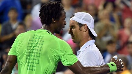 Gaël Monfils et Richard Gasquet à l'issue du match