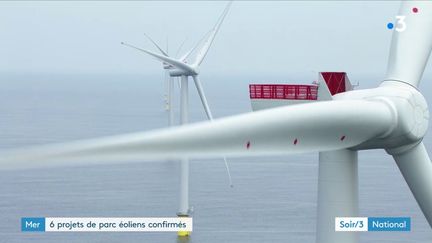 Des éoliennes en pleine mer (France 3)