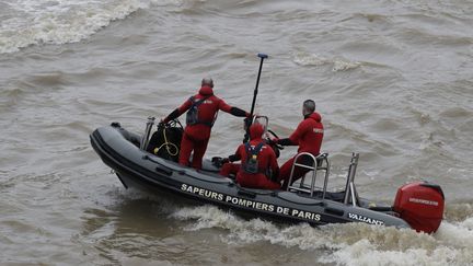 D'importants moyens ont été déployés pour retrouver la policière, disparue dans la Seine à Paris depuis le 5 janvier. (THOMAS SAMSON / AFP)