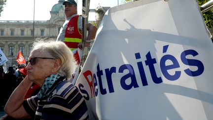 Manifestation de retraités à Marseille, le 26 octobre 2017. (BORIS HORVAT / AFP)