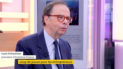 Le président d'Initiative France, Louis Schweitzer était l'invité de Jean-Paul Chapel mercredi 22 novembre dans l'émission ":L'éco" pour évoquer l'importance des parrainages dans l'entreprise.&nbsp; (FRANCEINFO)