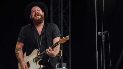 Nathaniel Rateliff &amp; The Night Sweats sortent leur deuxième album, "Tearing At The Seams". (JAMES BERRY / MAXPPP)