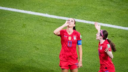 L'Américaine Alex Morgan, le 3 juillet 2019 à Lyon (Rhône). (CHINE NOUVELLE/SIPA)