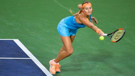 Kristina Mladenovic prise de vitesse (ALEX GOODLETT / GETTY IMAGES NORTH AMERICA)