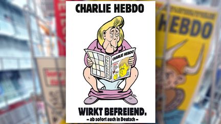 Affiche pour le lancement de Charlie Hebdo version allemande, novembre 2016
 (Handout / CHARLIE HEBDO / AFP)