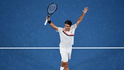 Le Suisse Roger Federer a remporté son 20e titre du Grand Chelem en battant le Croate Marin Cilic en finale de l'Open d'Australie à Melbourne. (WILLIAM WEST / AFP)