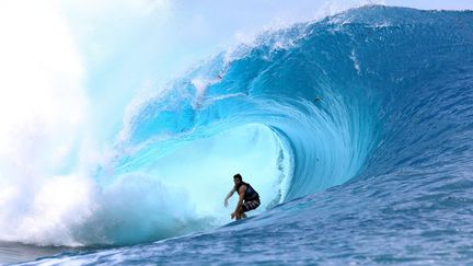 Un surfeur durant le tournage de "Point Break" en Polynésie
 (GREGORY BOISSY / AFP)