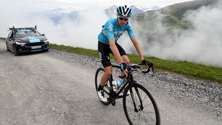 Le cycliste Christopher Froome, le 15 juin 2018 à Saint-Lary-Soulan (Hautes-Pyrénées). (AFP)