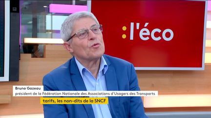 Invité de Stéphane Dépinoy dans ":l'éco", Bruno Gazeau, président de la Fédération Nationale des Associations d'Usagers des Transports, est venu parler des tarifs de la SNCF.