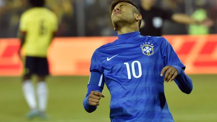 Neymar a été expulsé face à la Colombie (NELSON ALMEIDA / AFP)