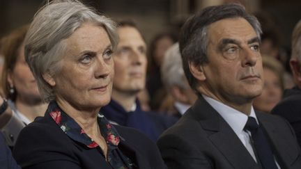 Penelope et François Fillon lors d'un meeting à Paris, le 29 janvier 2017. (STÉPHANE ROUPPERT / CITIZENSIDE / AFP)