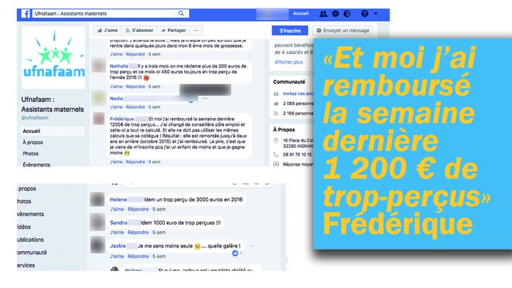 Des assistantes maternelles racontent sur Facebook leurs déboires de trop-perçus avec Pôle emploi. (Cellule investigation / Radio France)