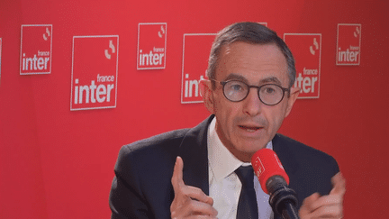 Le ministre de l'Intérieur Bruno Retailleau sur France Inter le jeudi 24 octobre 2024. (FRANCE INTER / RADIOFRANCE)