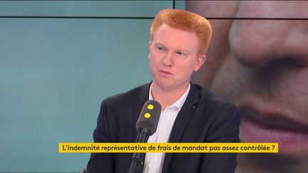 Le député du Nord, Adrien Quatennens, invité politique de franceinfo le 17 juillet 2019. (FRANCEINFO / RADIOFRANCE)