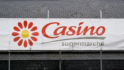 The facade of a Casino store, in Ploubalay (Côtes-d'Armor), July 5, 2023. (DAMIEN MEYER / AFP)