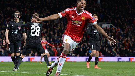 Le jeune Marcus Rashford, buteur mancunien (OLI SCARFF / AFP)