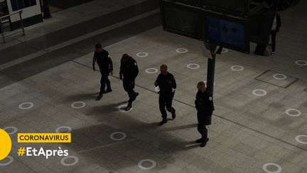 Gare du Nord (Paris), le 20 mai 2020. (MYRIAM TIRIER / HANS LUCAS VIA AFP)