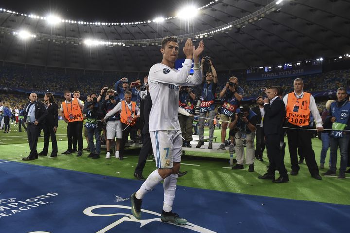 Cristiano Ronaldo a remporté quatre Ligue des champions avec le Real Madrid (2014, 2016, 2017 et 2018) (PAUL ELLIS / AFP)