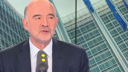 Pierre Moscovici, commissaire européen aux affaires économiques et financières, invité de franceinfo le 5 novembre 2018.&nbsp; (RADIO FRANCE / FRANCE INFO)