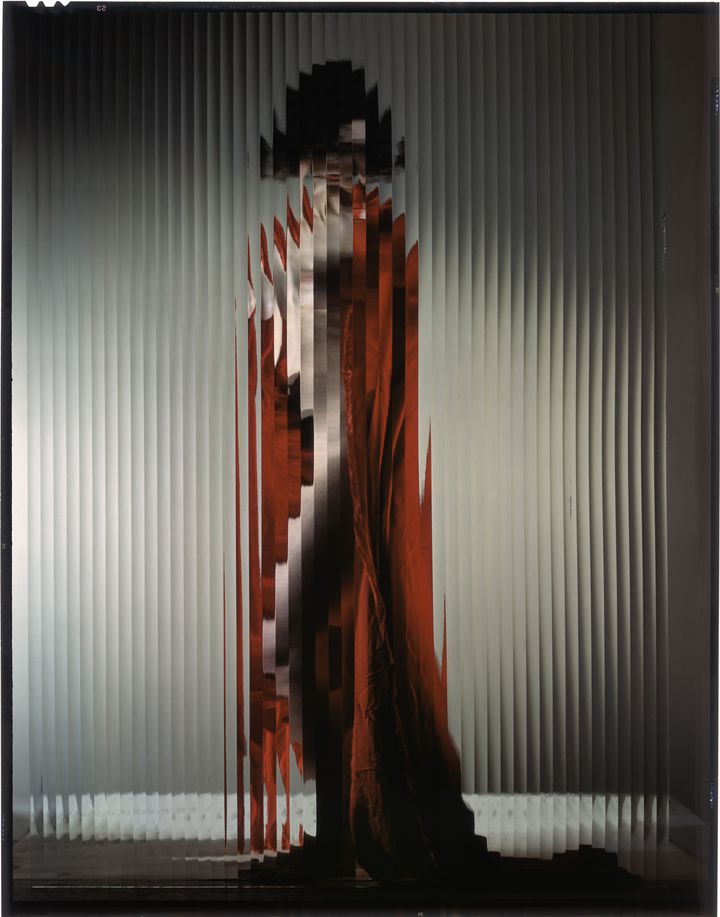 Erwin Blumenfeld, variante de la photographie parue dans Lif Magazine et intitulée "The Picasso Girl" (modèle : Lisette), vers 1941-1942, Collection Henry Blumenfeld
 (The Estate of Erwin Blumenfeld)