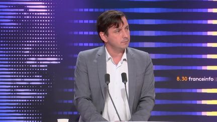 Aurélien Taché, député EELV du Val-d’Oise, le 9 août 2023 sur franceinfo. (FRANCEINFO / RADIOFRANCE)