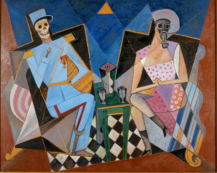 Marevna, "La Mort et la Femme", 1917. (PARIS MUSEE / GAUTIER DEBLONDE)