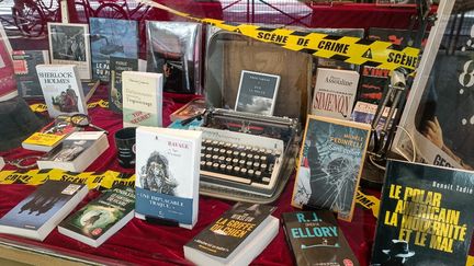 Vitrine d'une librairie à Paris, le 23 juin 2023. (RICCARDO MILANI / HANS LUCAS)