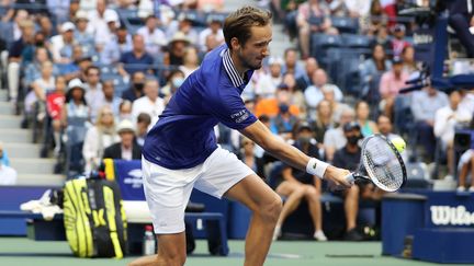 Daniil Medvedev, vainqueur en trois sets de sa demi-finale de l'US Open contre Félix Auger-Aliassime. (ELSA / GETTY IMAGES NORTH AMERICA)