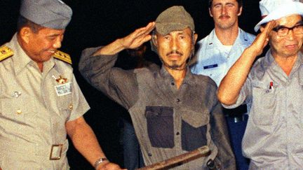 Hiroo Onoda, en 1974 aux Philippines, apr&egrave;s 30 ans pass&eacute;s dans la jungle des Philippines. ( SIPA)