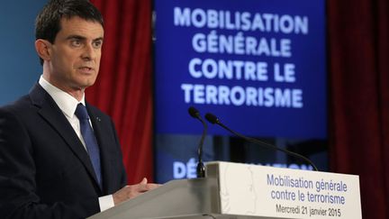 &nbsp; (Le Premier Ministre Manuel Valls a annoncé mercredi la création de 2.680 emplois et la mobilisation de 425 millions d'euros pour lutter contre le terrorisme © MaxPPP)