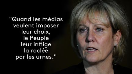 La députée européenne LR Nadine Morano, sur Twitter, le 9 novembre 2016. (AFP)