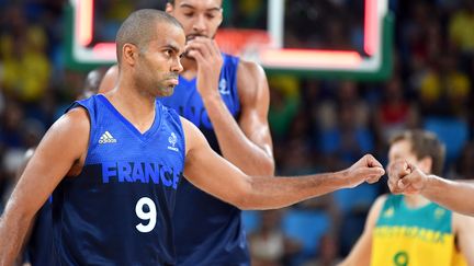 Le capitaine français Tony Parker  (ANDREJ ISAKOVIC / AFP)