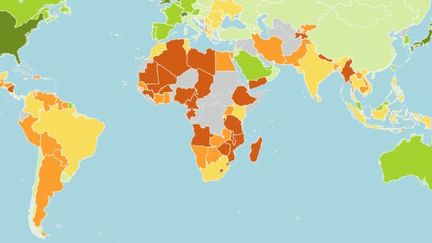 Les principales économies victimes de la fracture numérique.  (Rapport mondial sur les technologies de l&#039;information du Forum économique mondial, édition 2015)